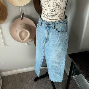 Abercrombie Denim Midi Skirt